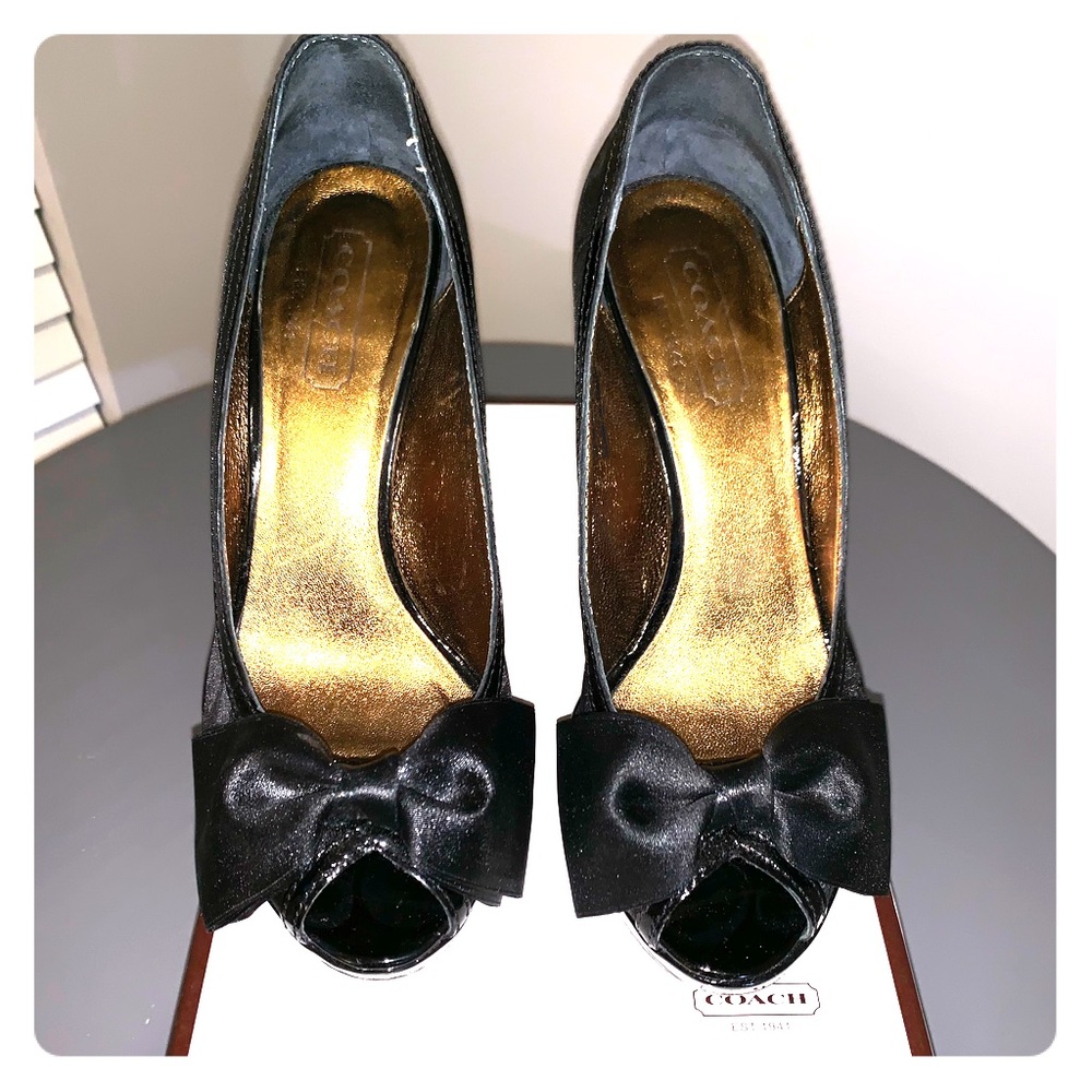 Coach Daisey Peep Toe Pumps